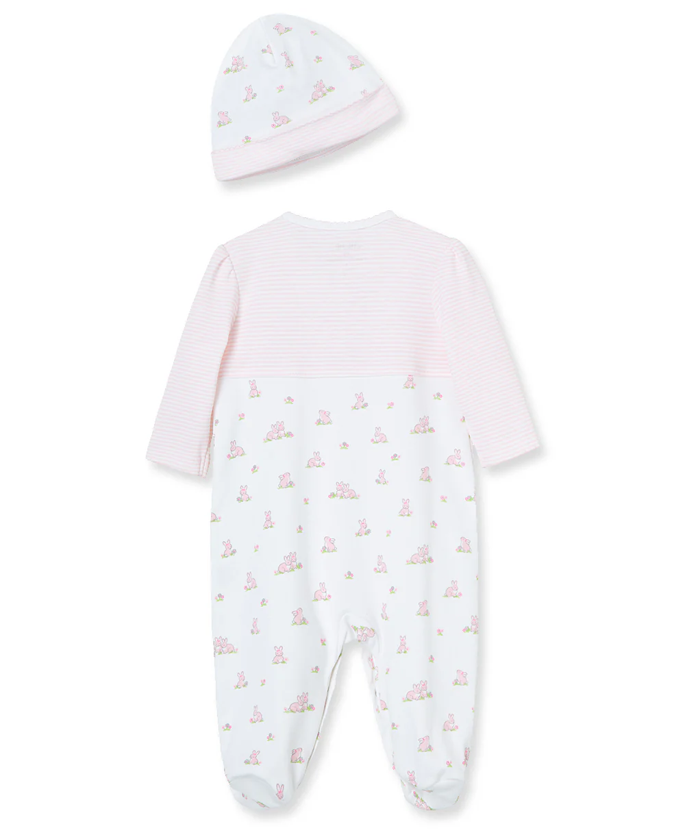 Baby Bunnies Footed One-Piece And Hat - Image 4