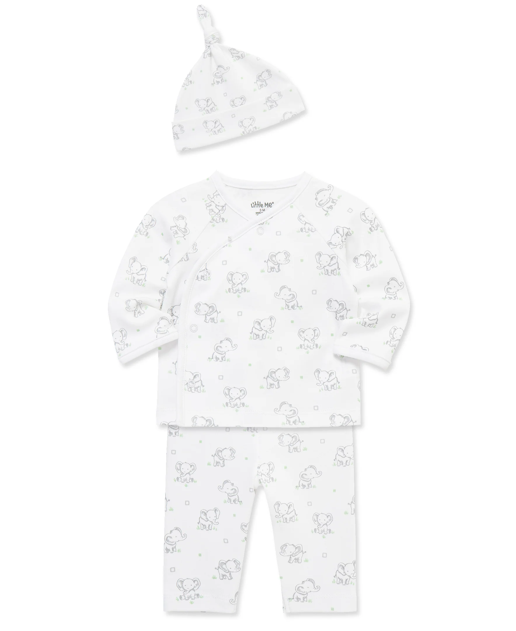 Baby Elephants 3-Piece Cardigan Set - Image 3