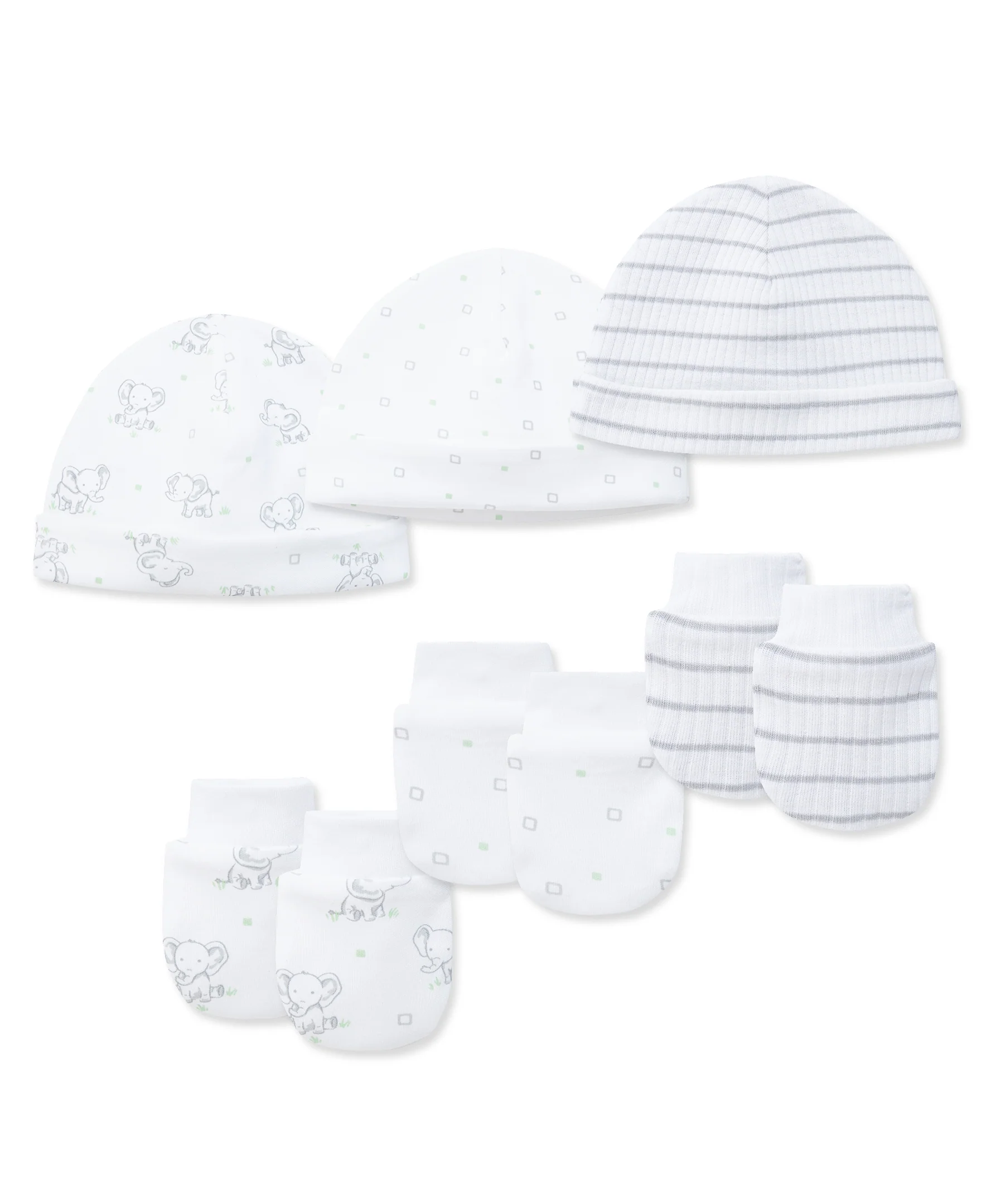 Baby Elephants Hat & Mitt Set - Image 5