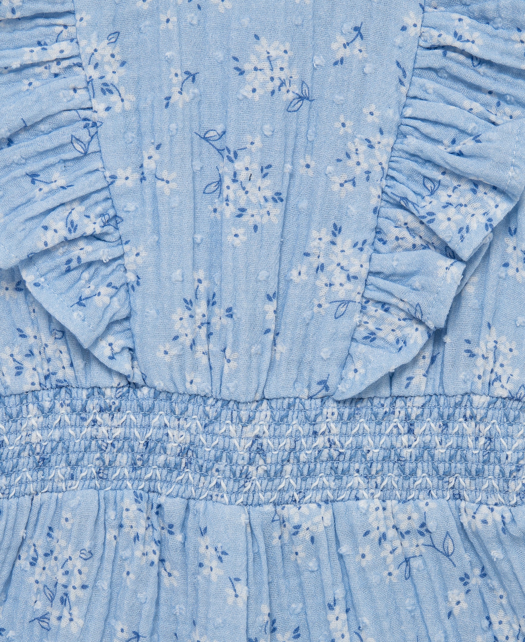 Blue Bouquet Woven Romper & Headband (2T-4T) - Image 2
