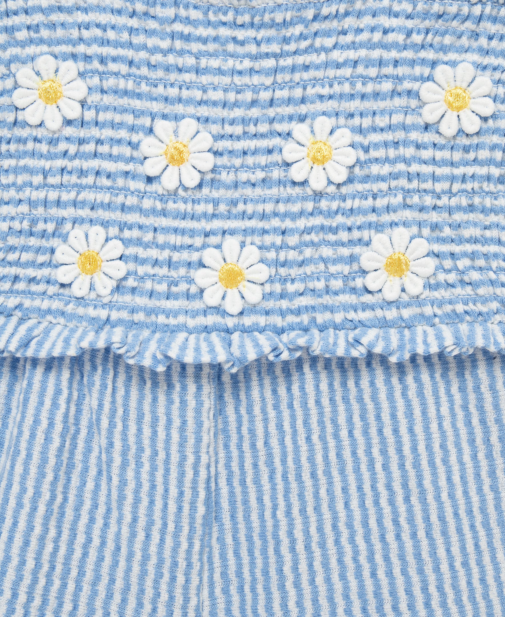 Blue Daisy Knit Romper & Headband (2T-4T) - Image 3