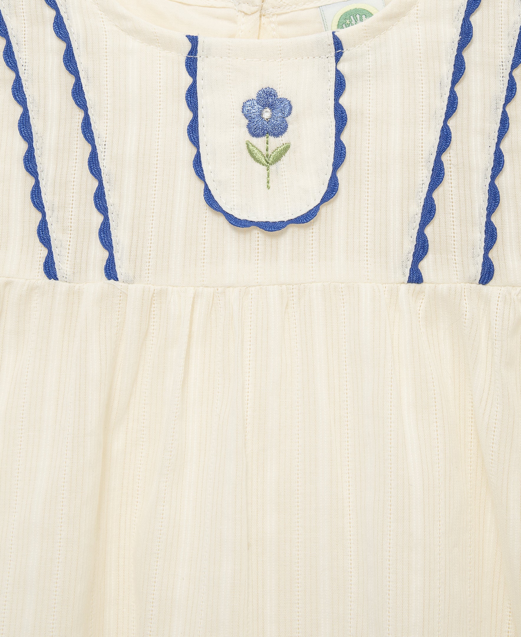 Blue Floral 2-Piece Woven Play Set (12M-24M) - Image 2