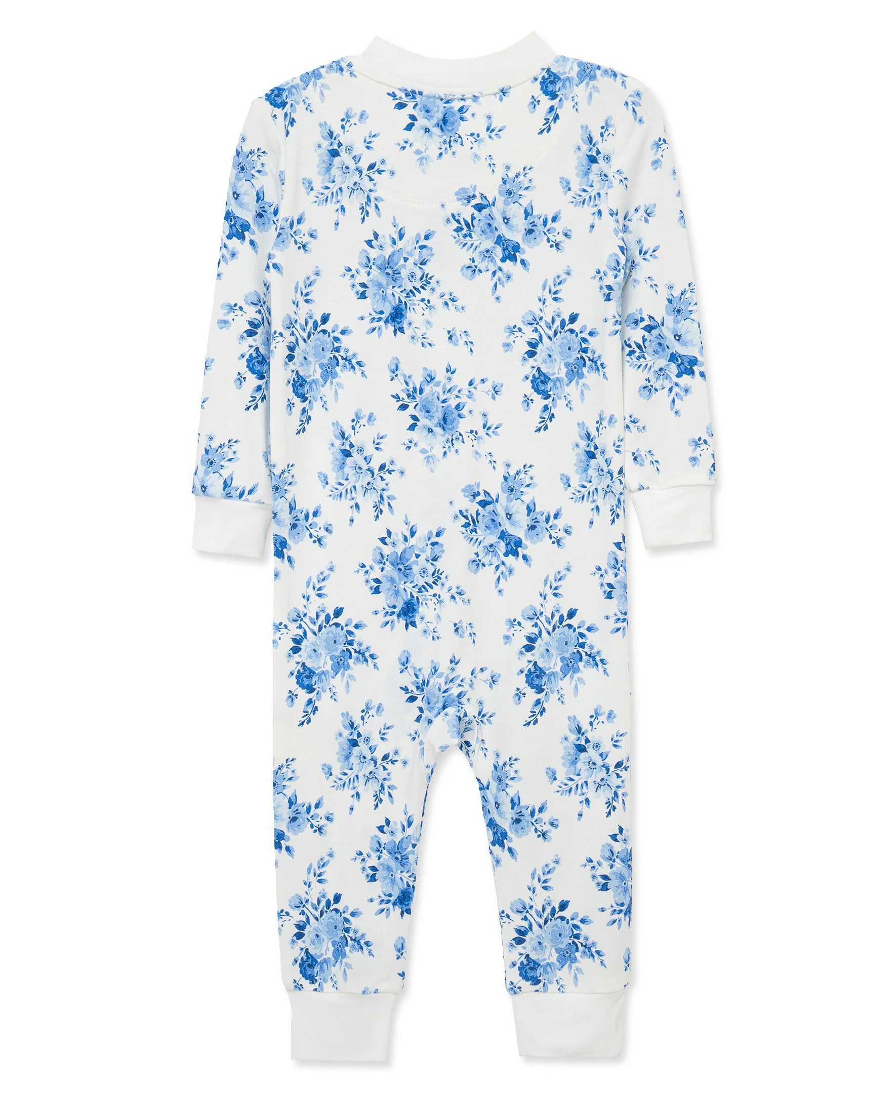 Blue Garden Zip Front One-Piece - Image 4