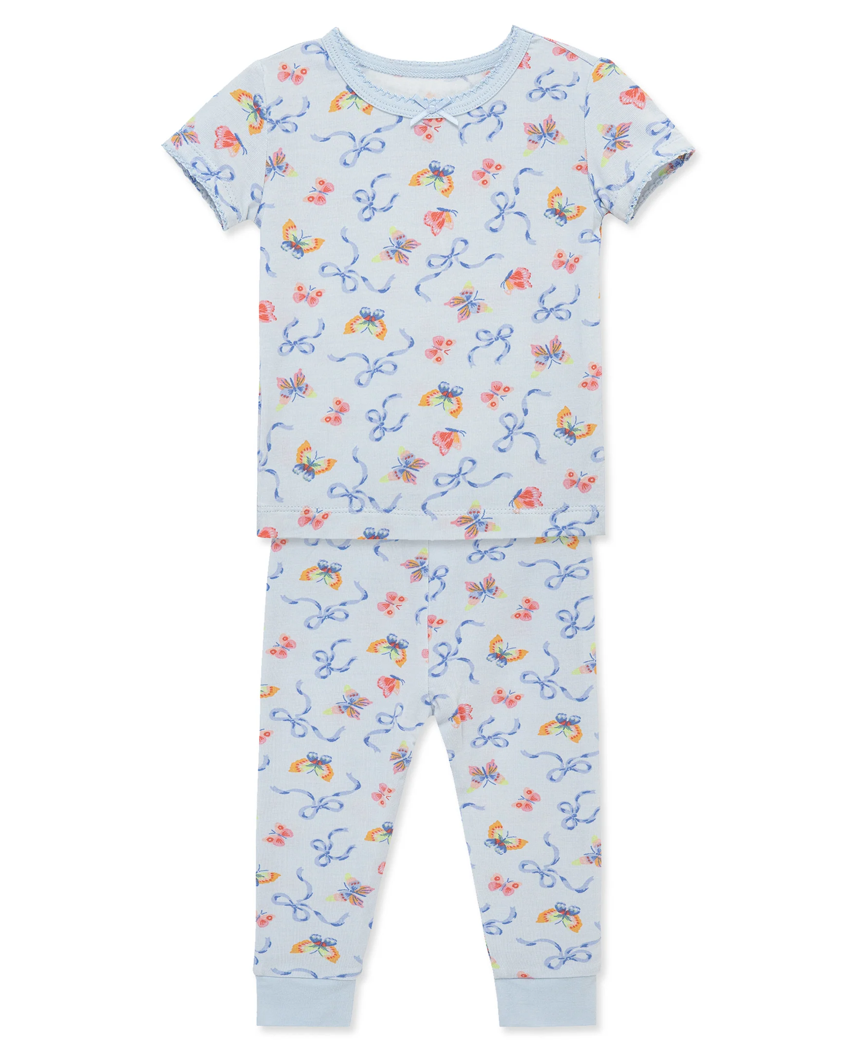 Bows 4-Piece Pajama Set (2T-4T) - Image 4