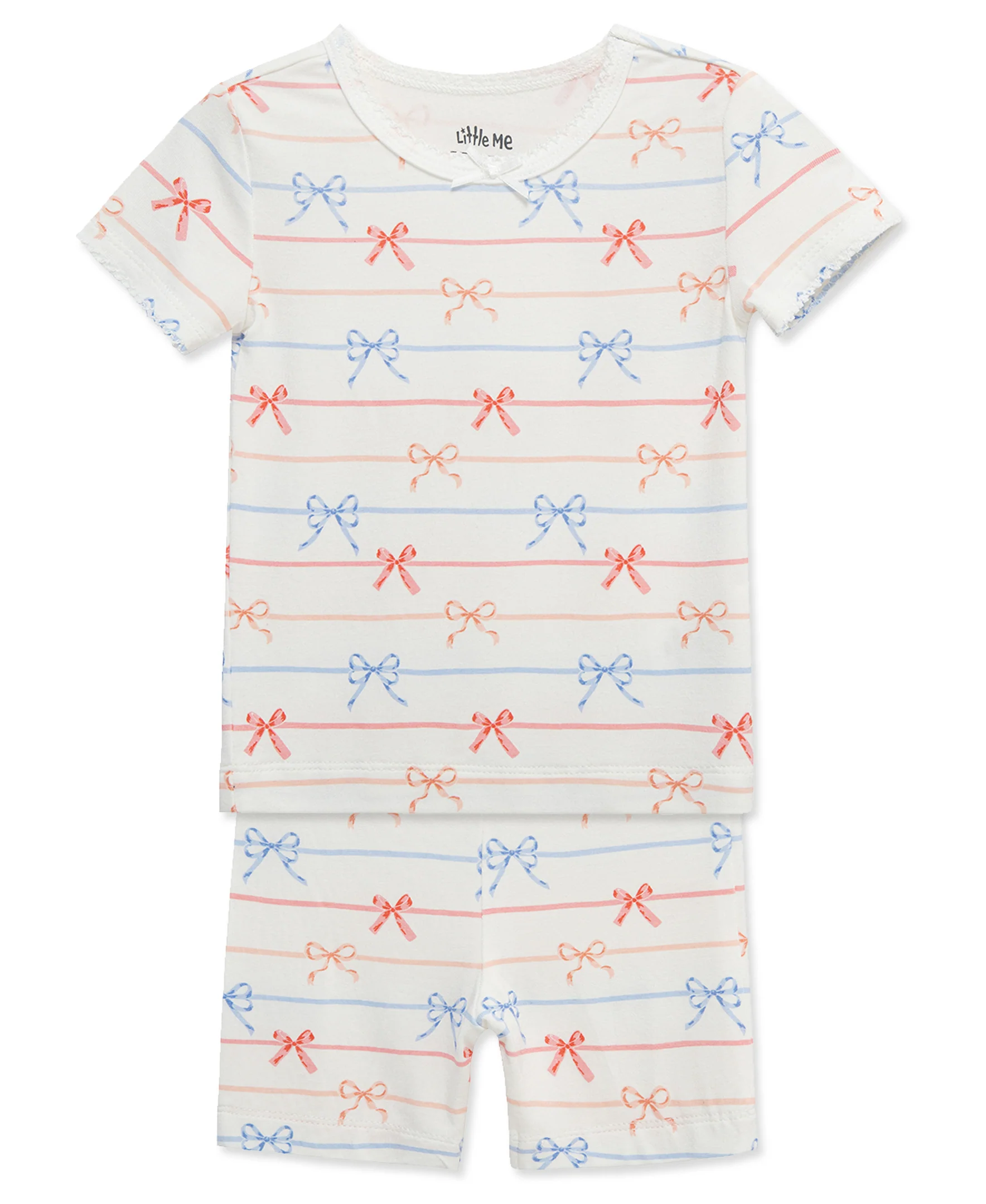 Bows 4-Piece Pajama Set (2T-4T) - Image 5