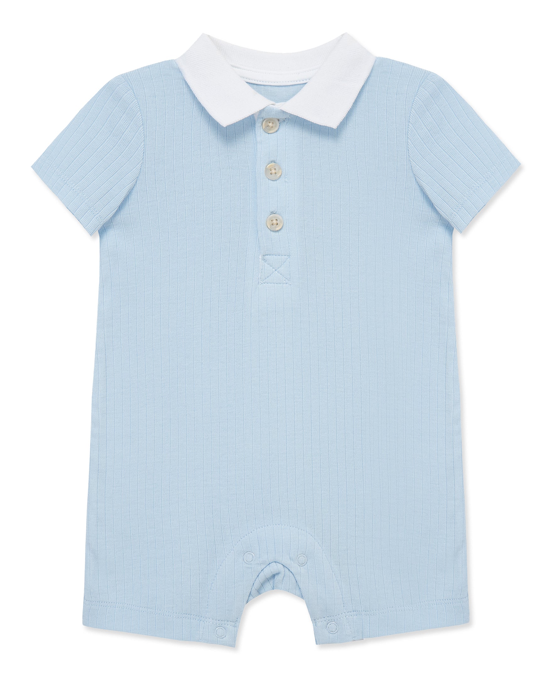 Breeze Rib Knit Polo Romper