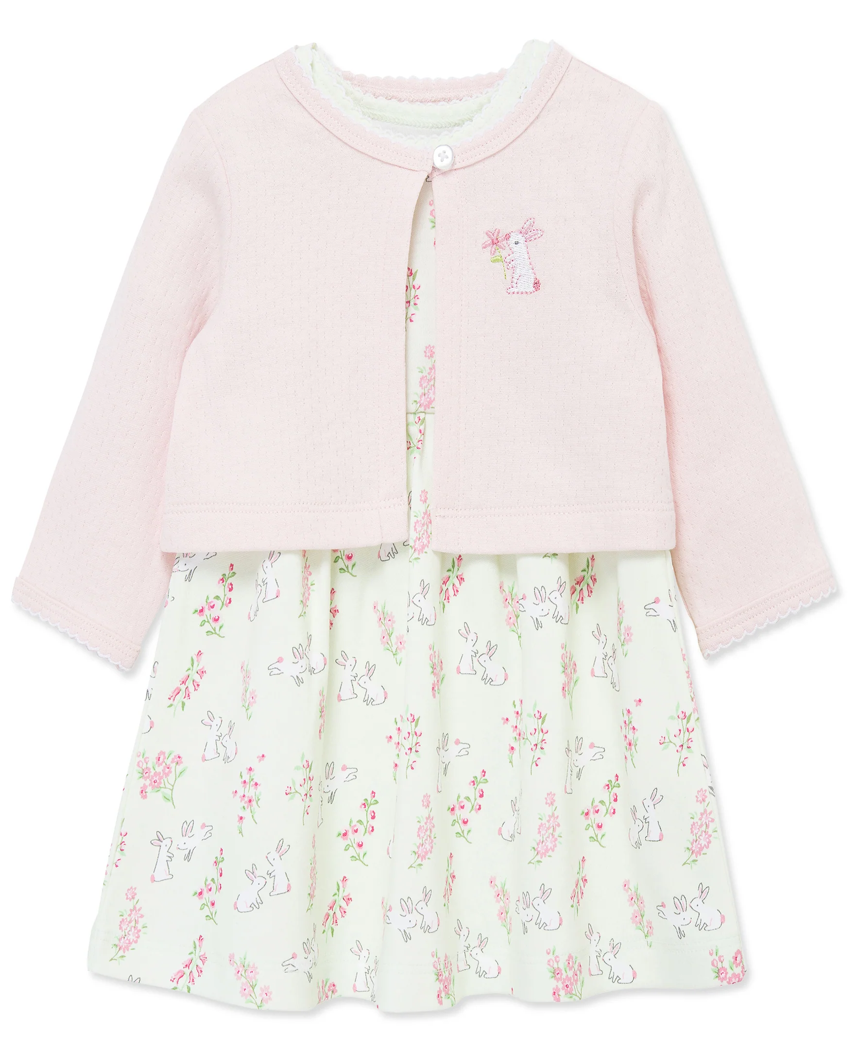 Bunny Knit Dress & Cardigan Set - Image 4