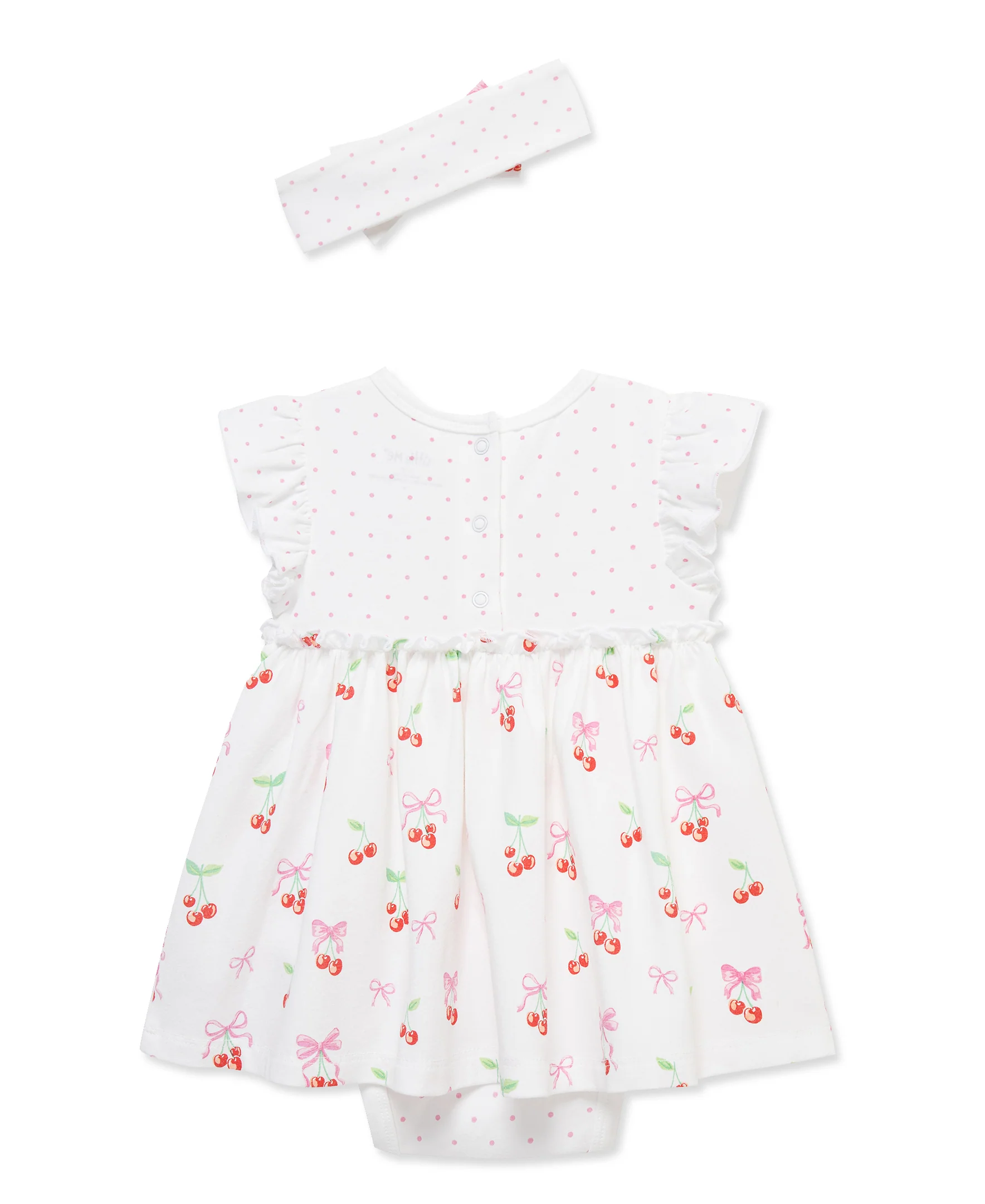 Cherries Bodysuit Dress & Headband - Image 3