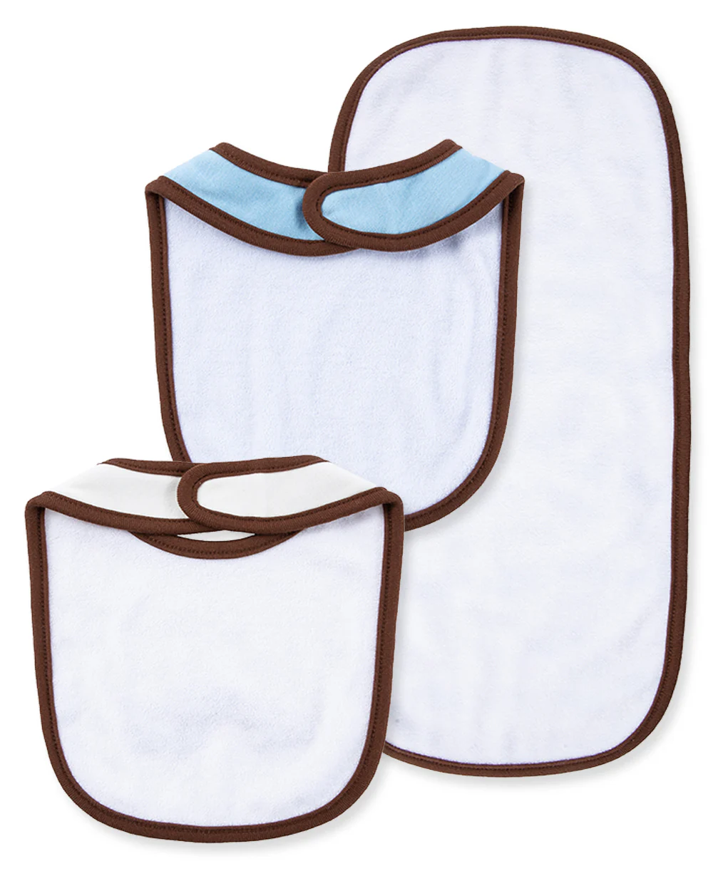 Cute Puppies Bib & Burp Set - Image 4