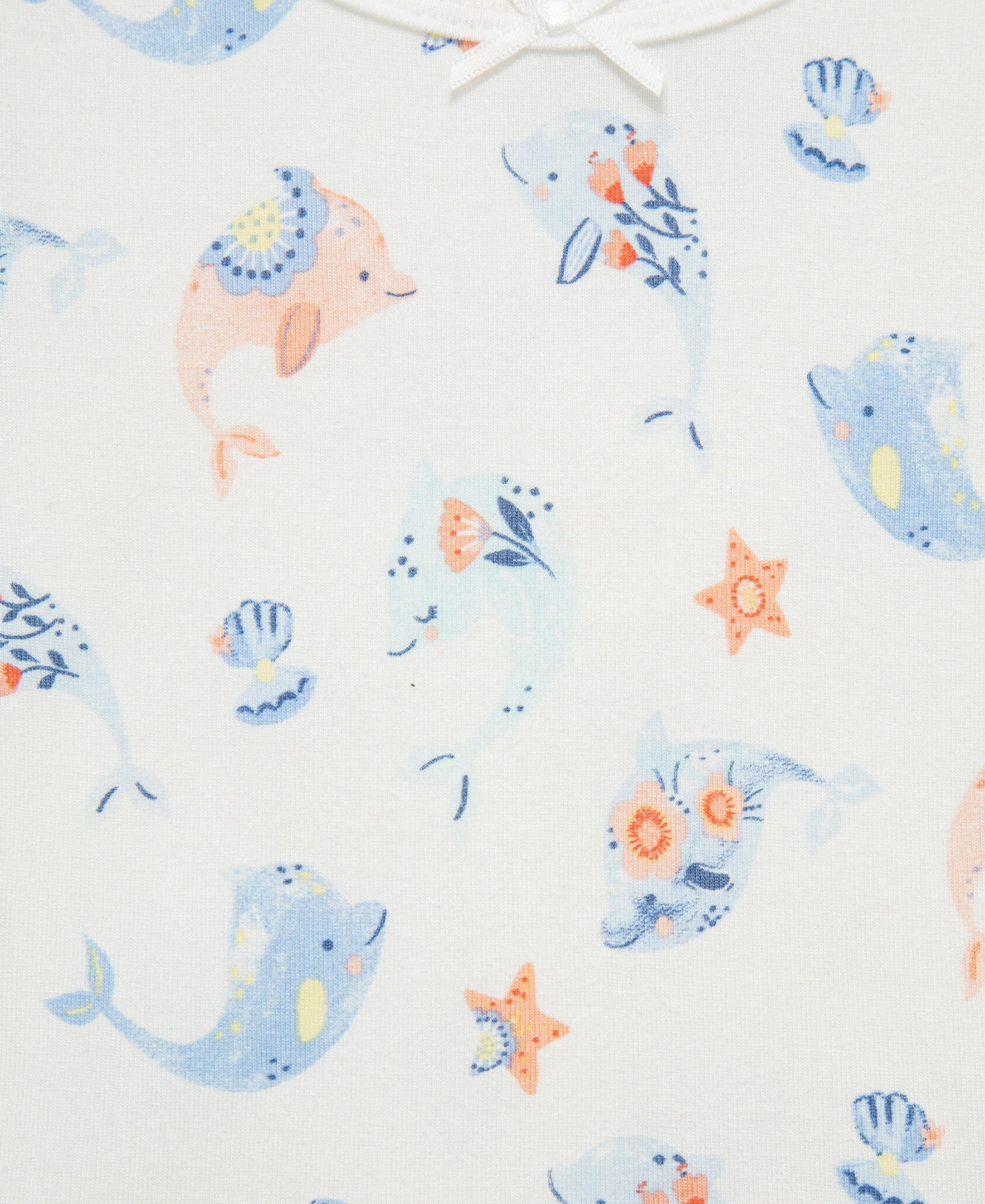 Dolphin 4-Piece Pajama Set (2T-4T) - Image 2
