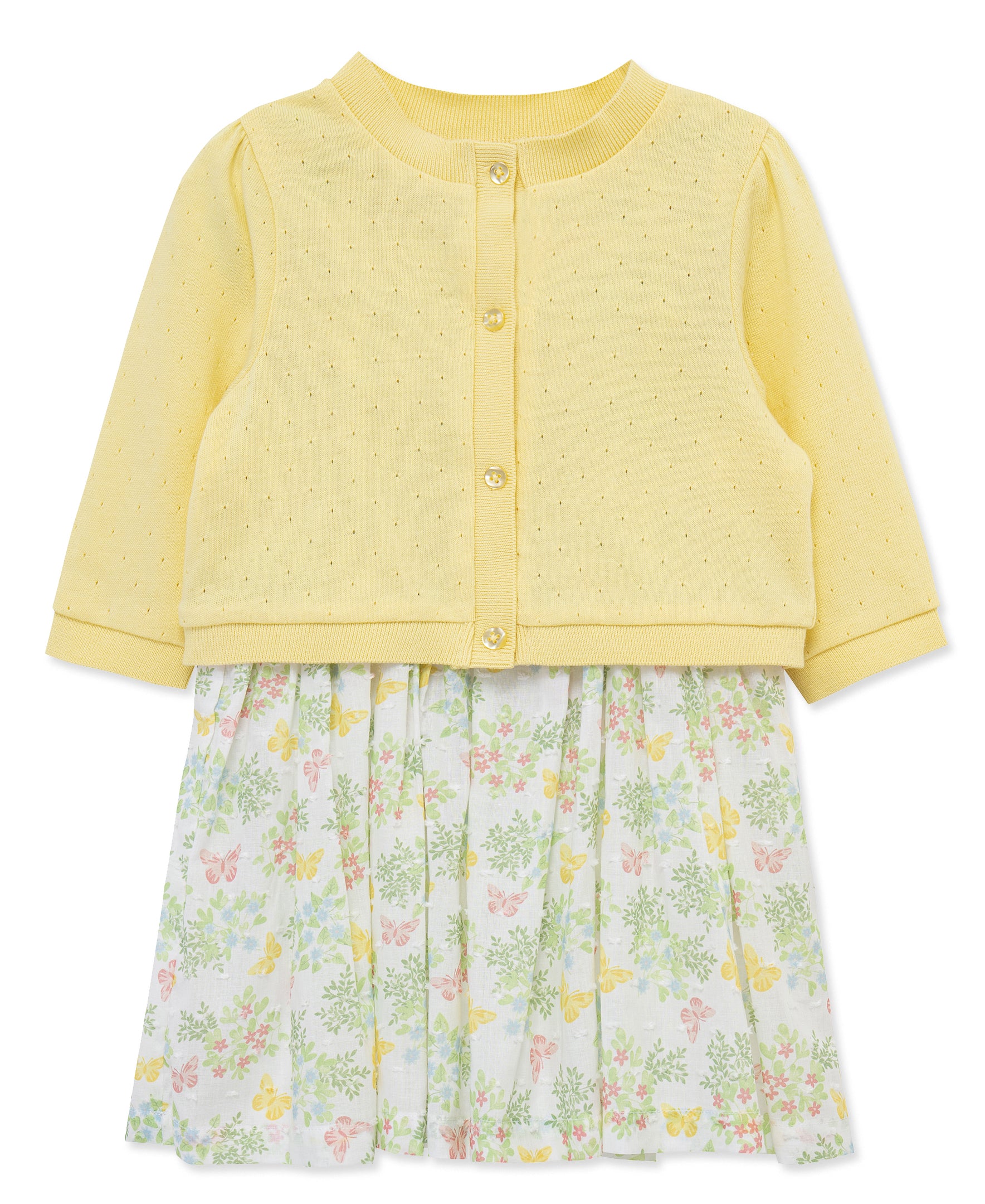 Garden Dress & Cardigan Set (2T-4T) - Image 4