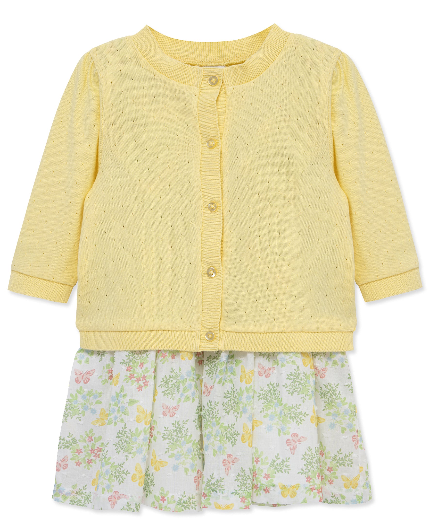 Garden Dress & Cardigan Set w/ Panty (12M-24M) - Image 4