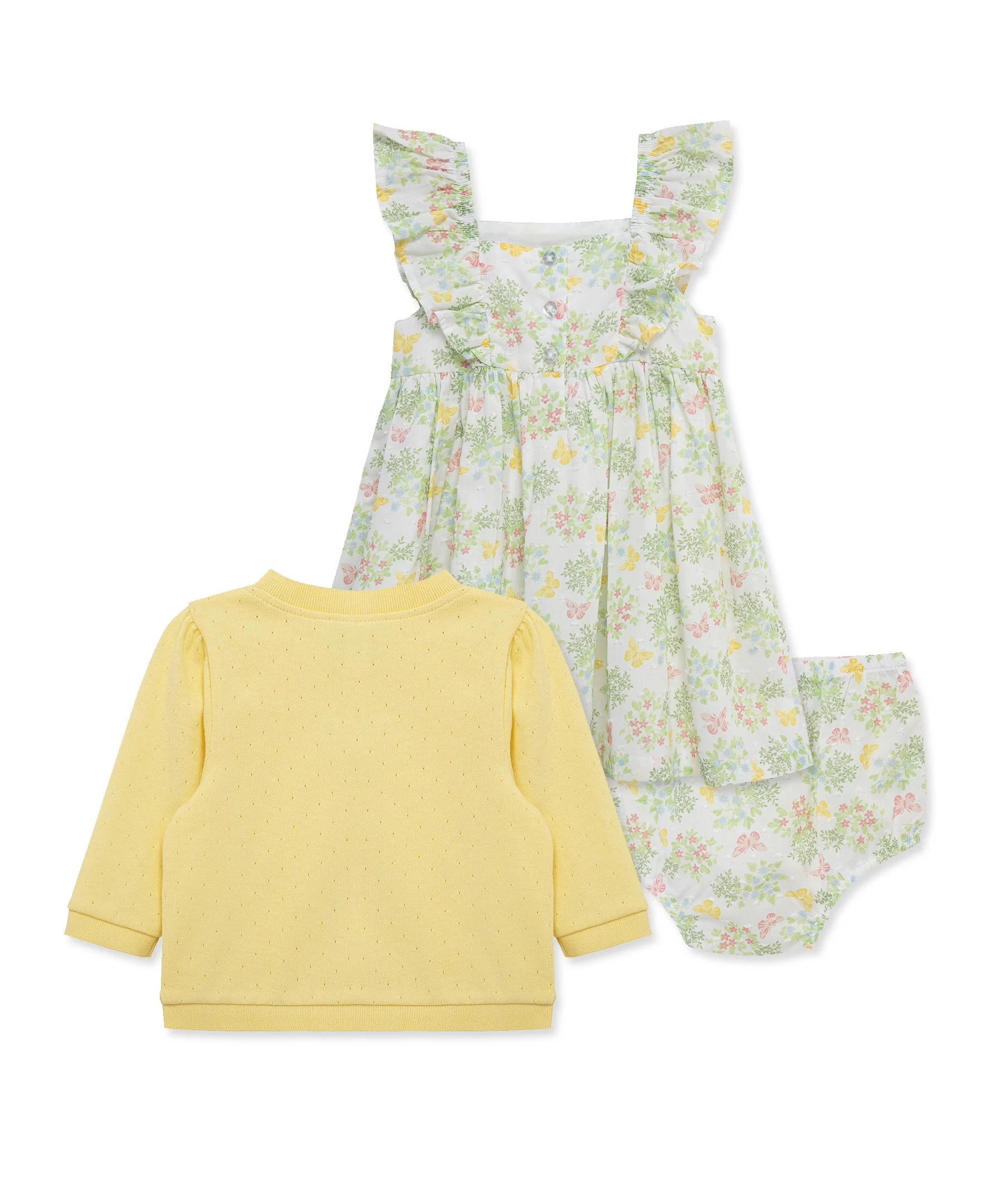 Garden Dress & Cardigan Set w/ Panty (12M-24M) - Image 5