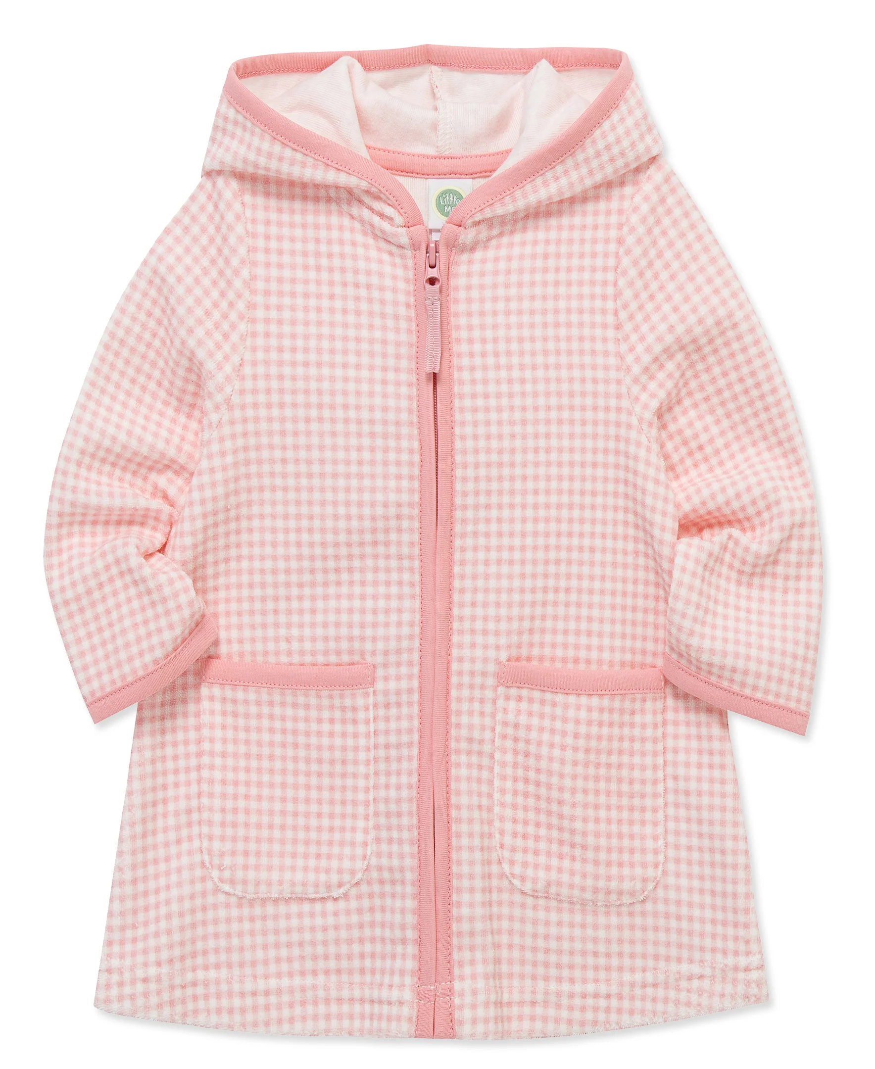 Gingham Long Sleeve Swim Cover Up (2T-4T) - Image 3