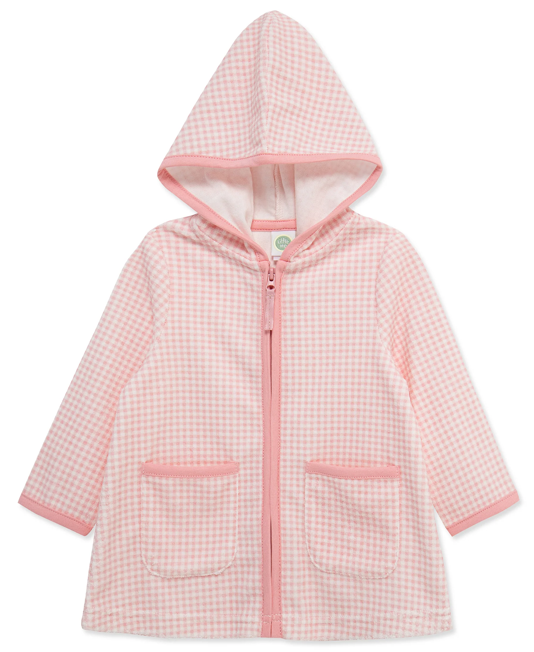 Gingham Long Sleeve Swim Cover Up (2T-4T) - Image 4