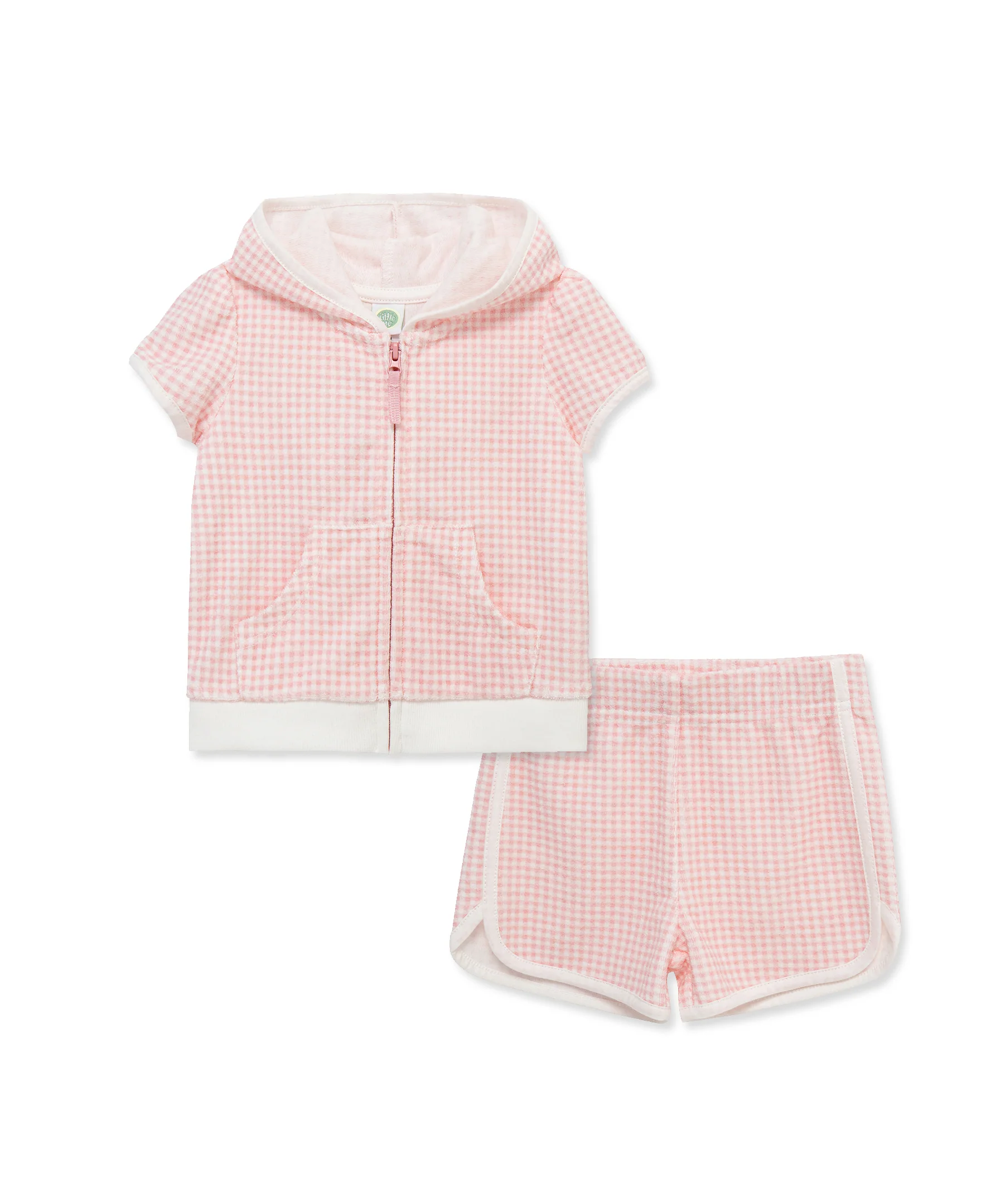 Gingham 2-Piece Swim Cover Up Set (6M-24M)