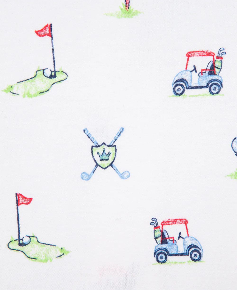Golf Club 2-Way-Zip Footie with Hat - Image 3