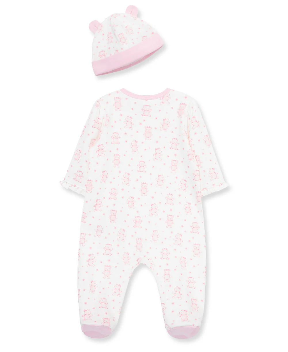 Joyful Bear 2-Way-Zip Footie & Hat - Image 3