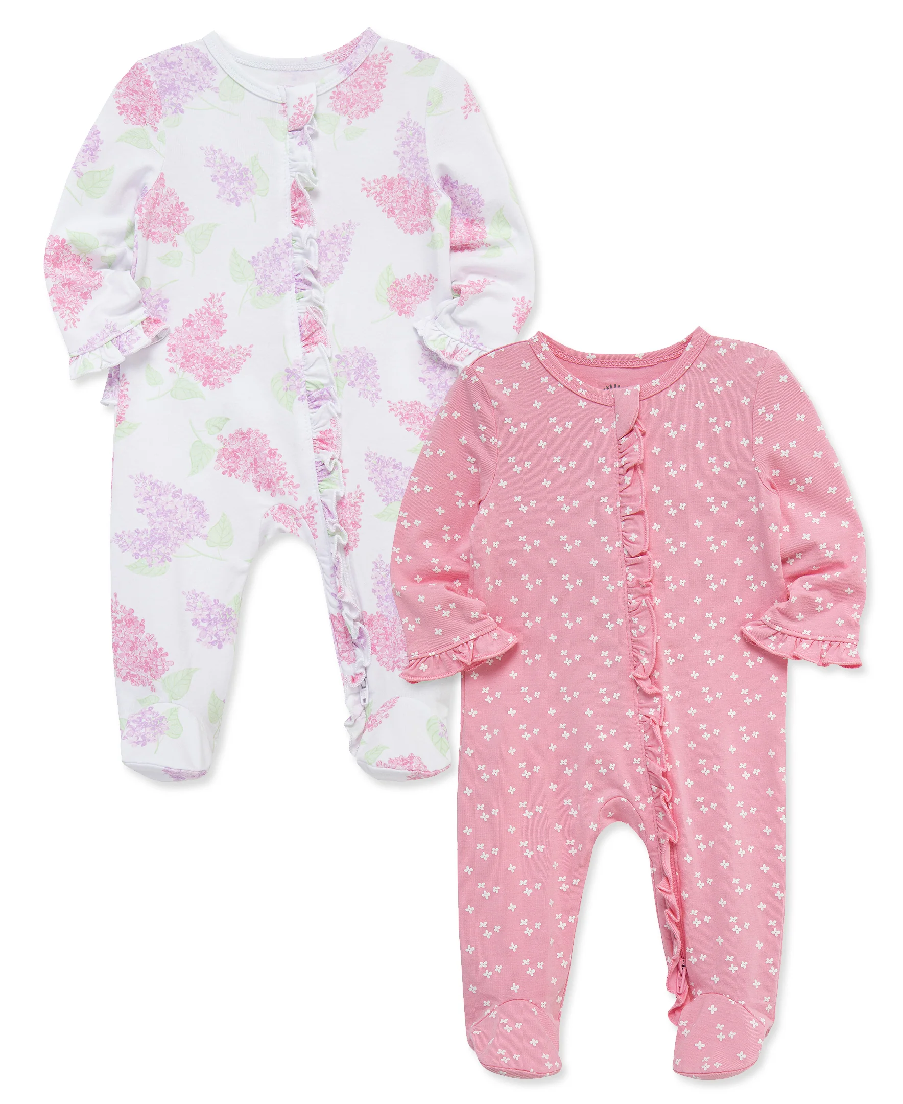 Lovely Lilacs 2-Way-Zip Footies (2-Pack) - Image 3