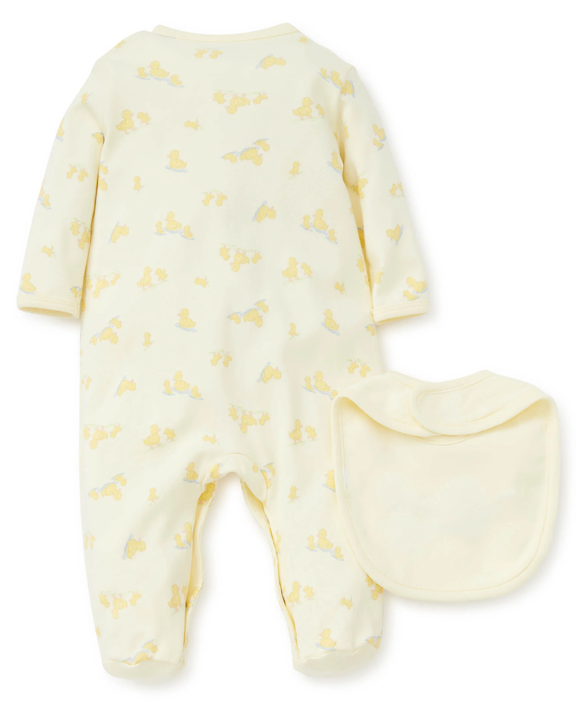 Little Ducks Footed One-Piece and Bib - Image 4