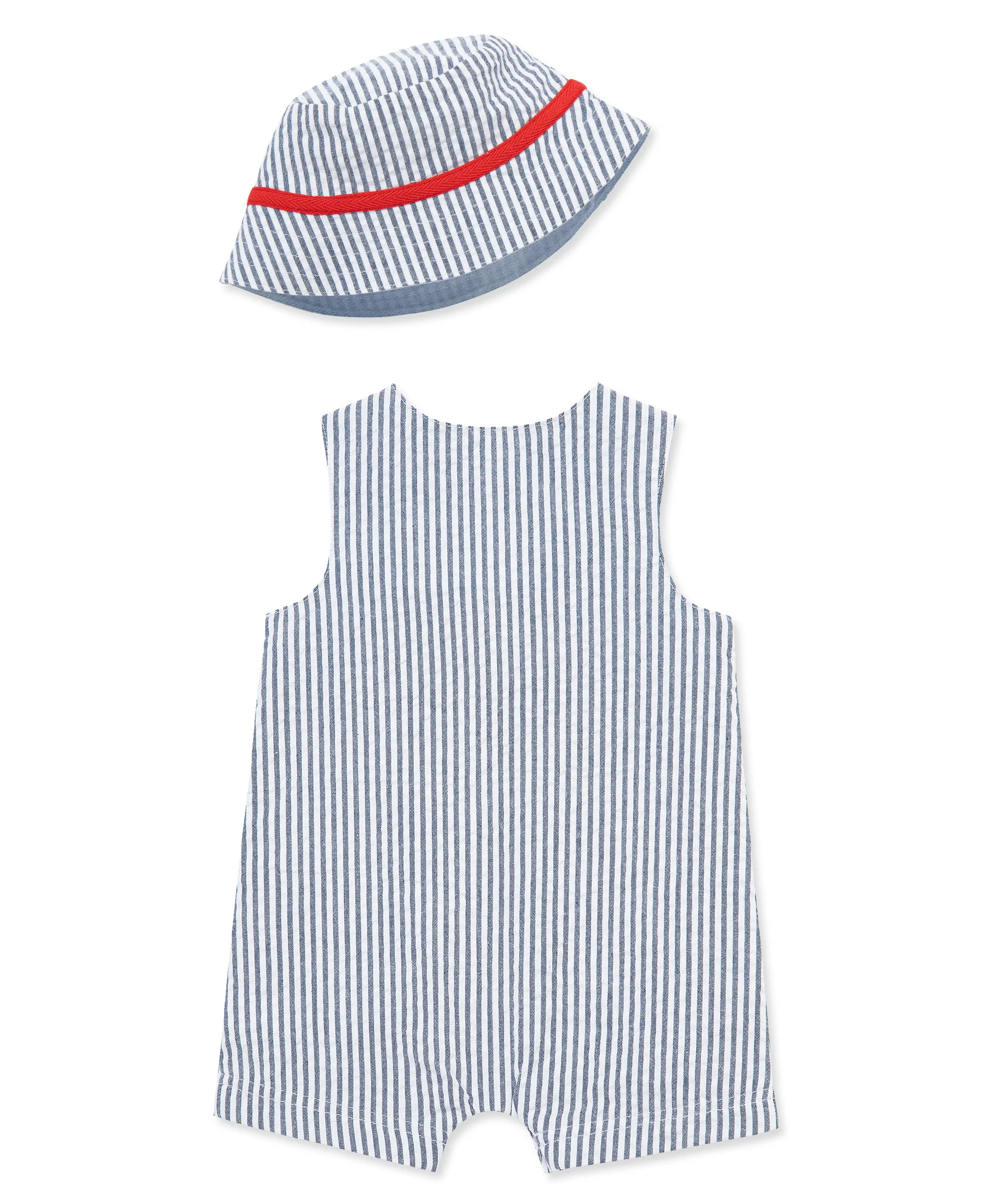 Lobster Woven Sunsuit & Hat - Image 4