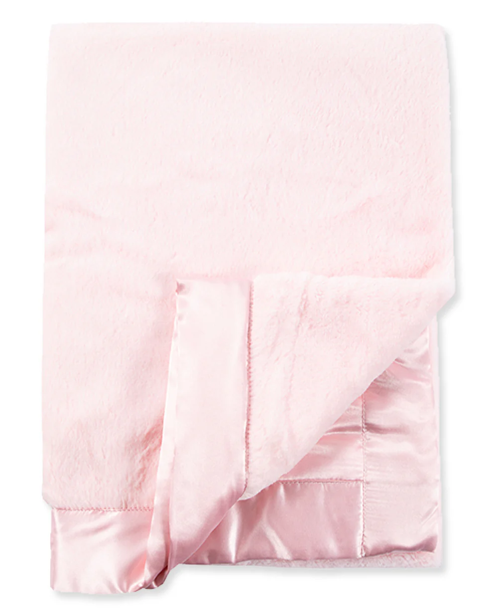 Pink Plush Receiving Blanket - Image 3