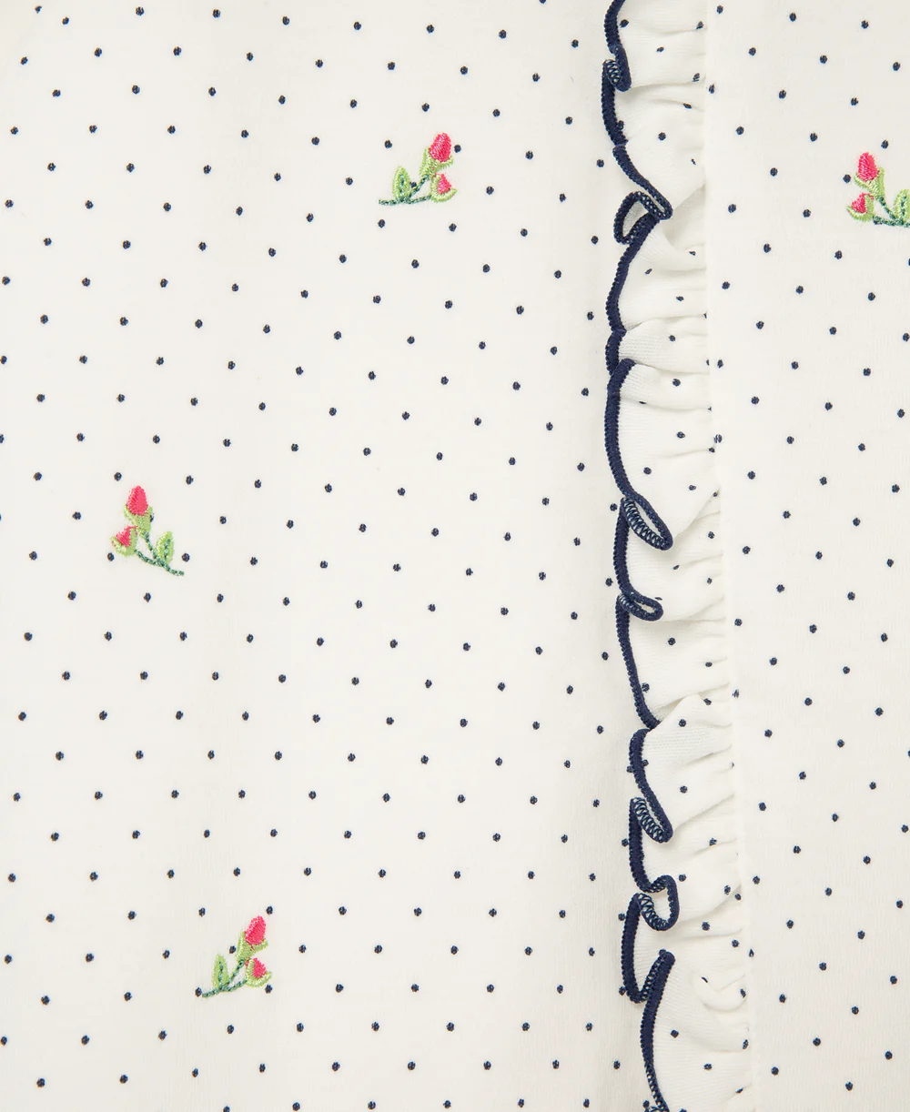 Rosebud 2-Way-Zip Footed One-Piece and Headband - Image 3