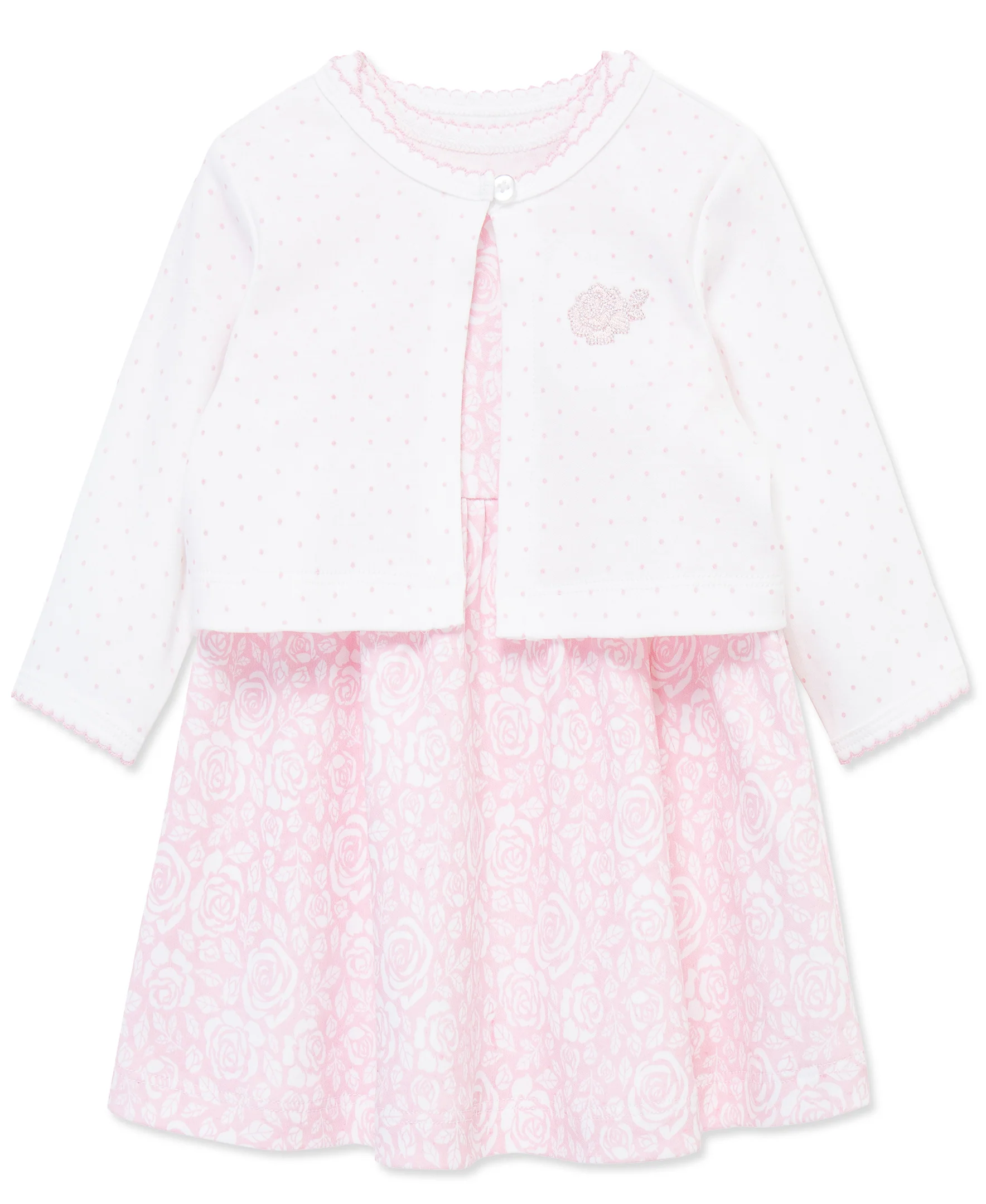 Roses Knit Dress & Cardigan Set - Image 4