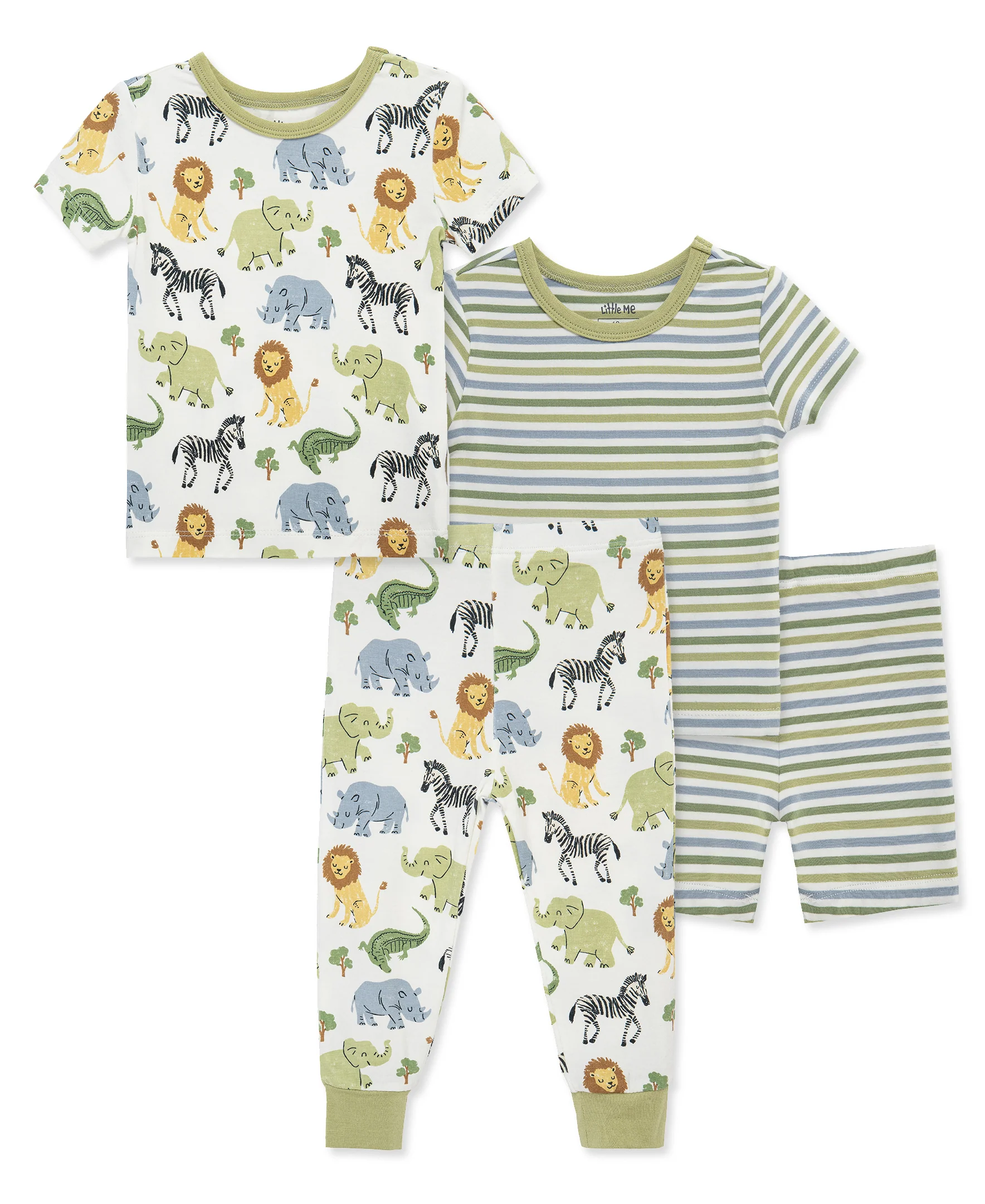 Safari 4-Piece Pajama Set (2T-4T)