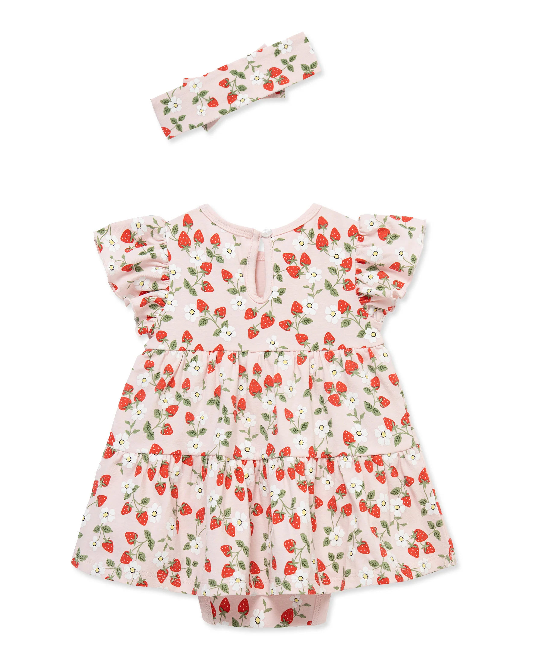 Strawberry Bodysuit Dress & Headband - Image 3