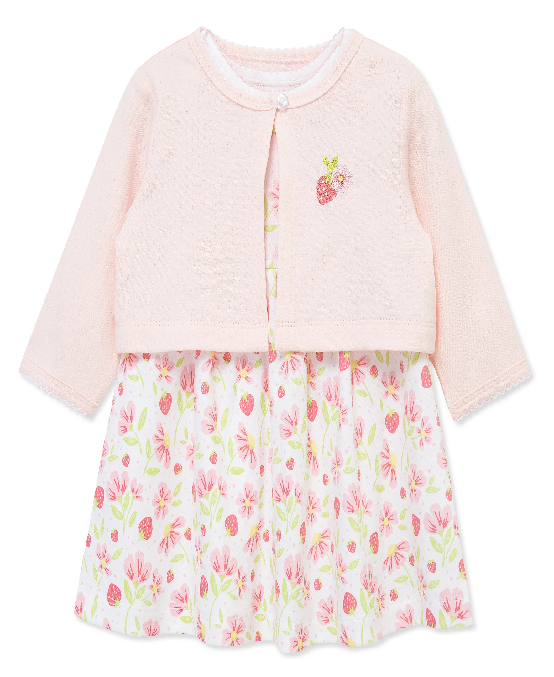 Strawberry Knit Dress & Cardigan Set - Image 4