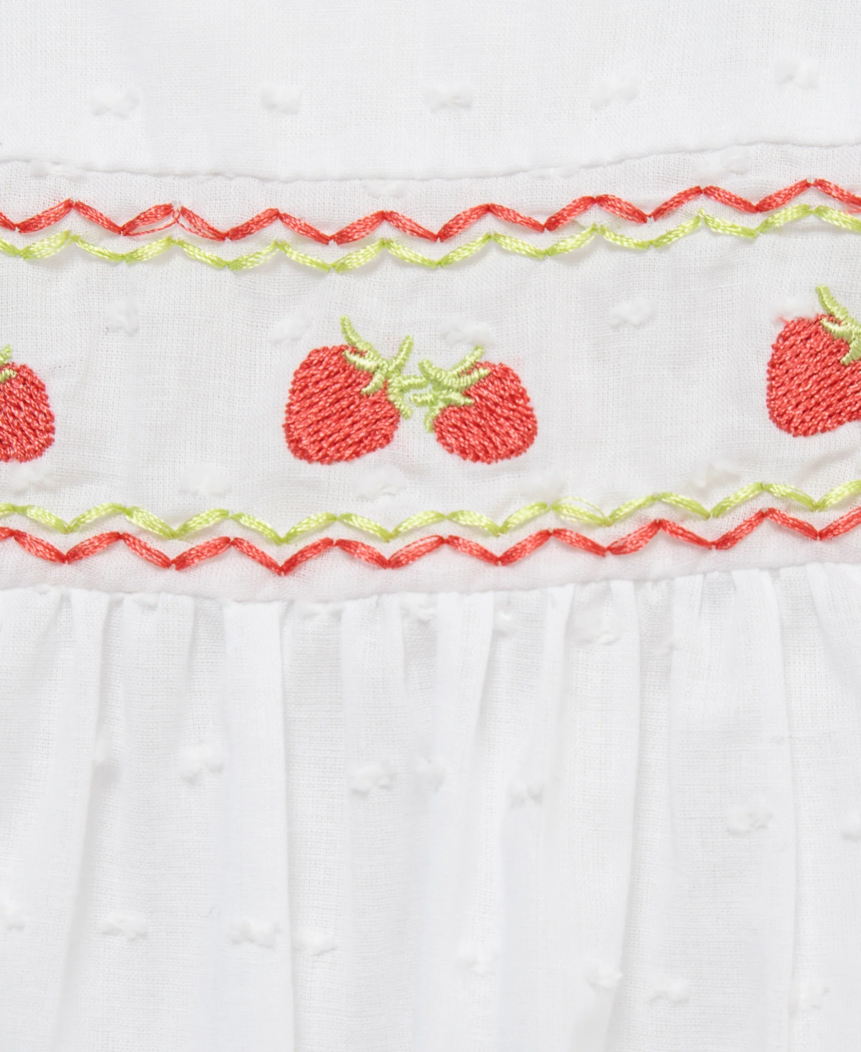 Strawberry Woven 2-Piece Sunsuit & Headband - Image 2