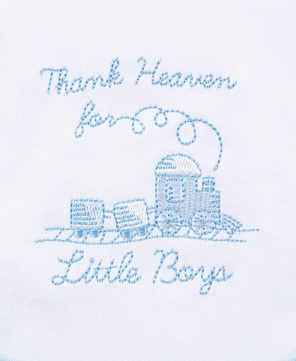 Thank Heaven For Little Boys Bib & Burp Set - Image 2