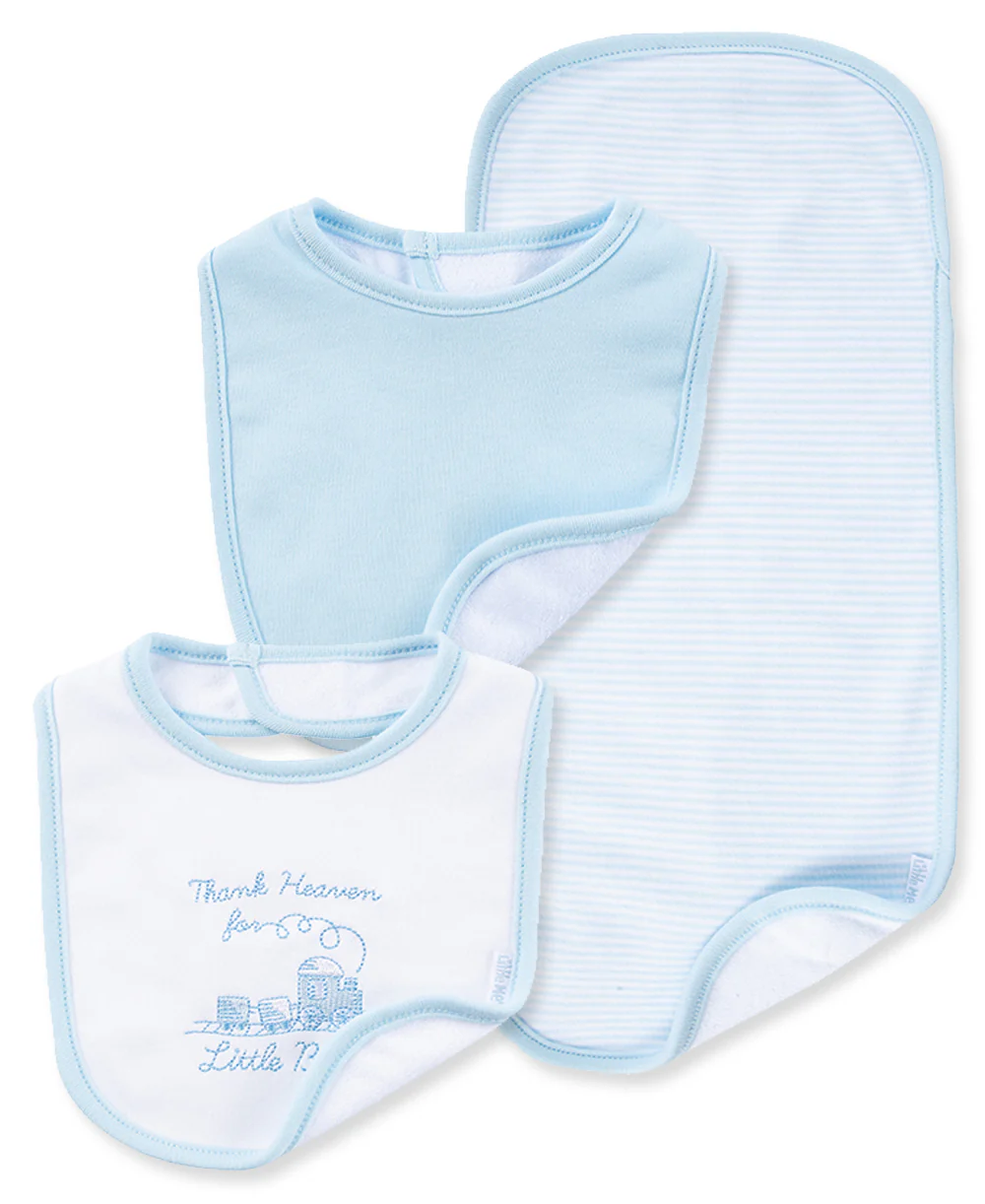 Thank Heaven For Little Boys Bib & Burp Set - Image 4