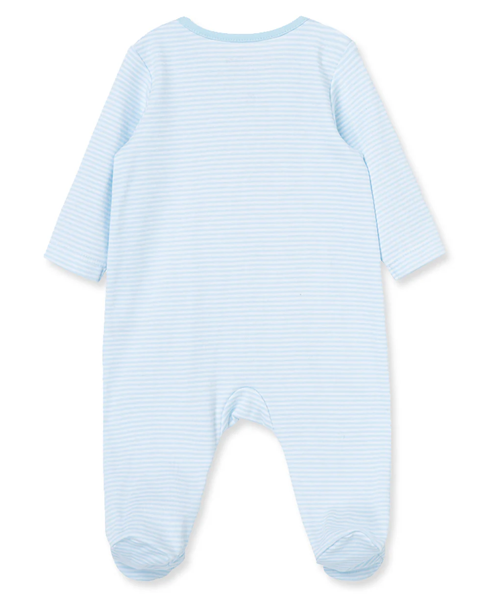 Thank Heaven for Little Boys Footed One-Piece (Hat not included) - Image 4