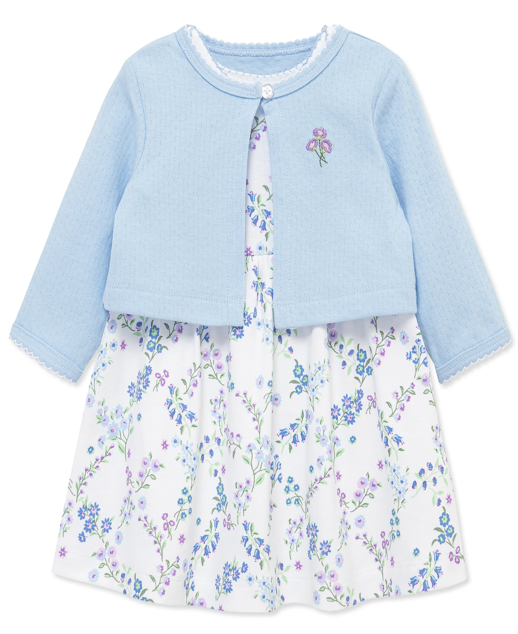 Trellis Knit Dress & Cardigan Set - Image 4