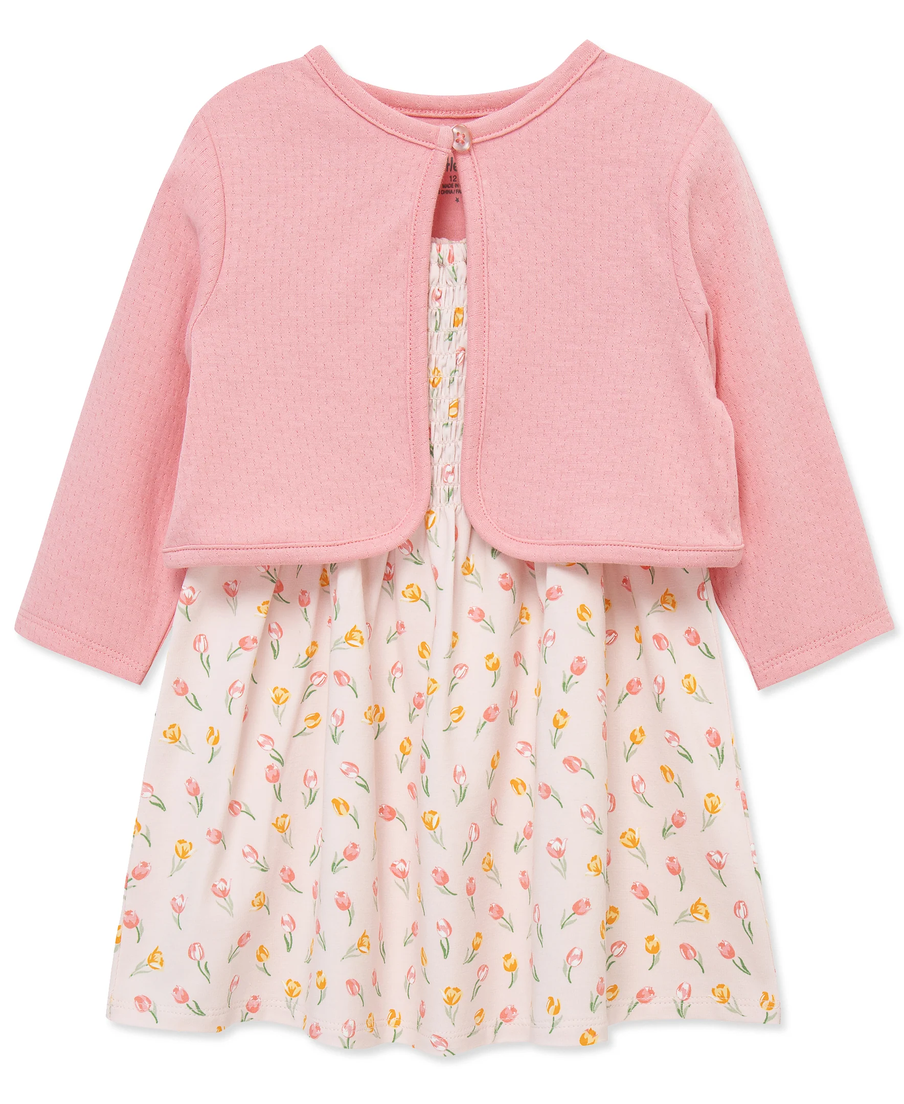 Tulip Knit Dress & Cardigan Set (2T-4T) - Image 4