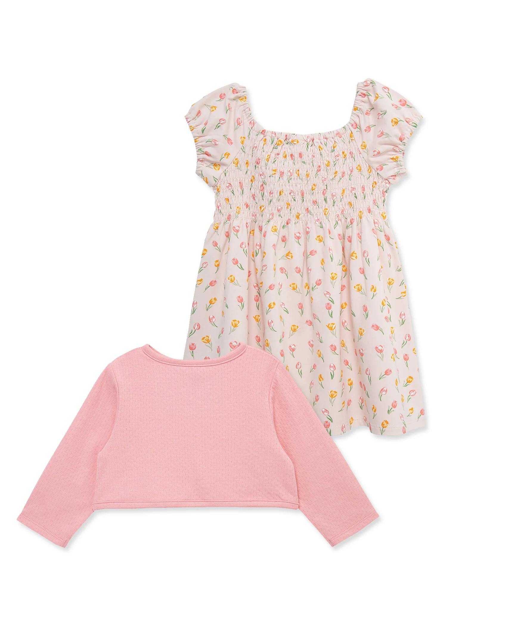 Tulip Knit Dress & Cardigan Set (2T-4T) - Image 5