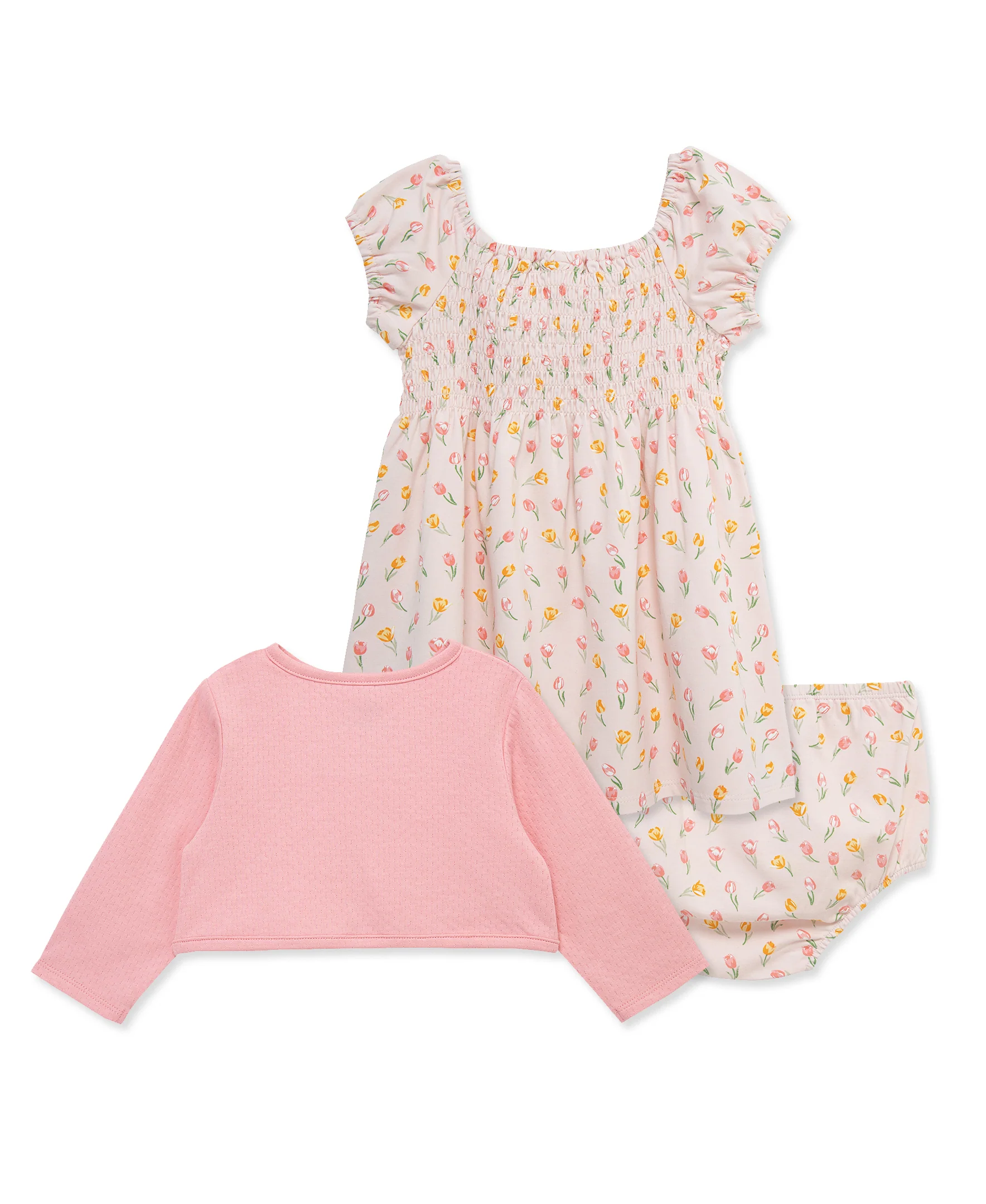 Tulip Knit Dress & Cardigan Set w/ Panty (12M-24M) - Image 5