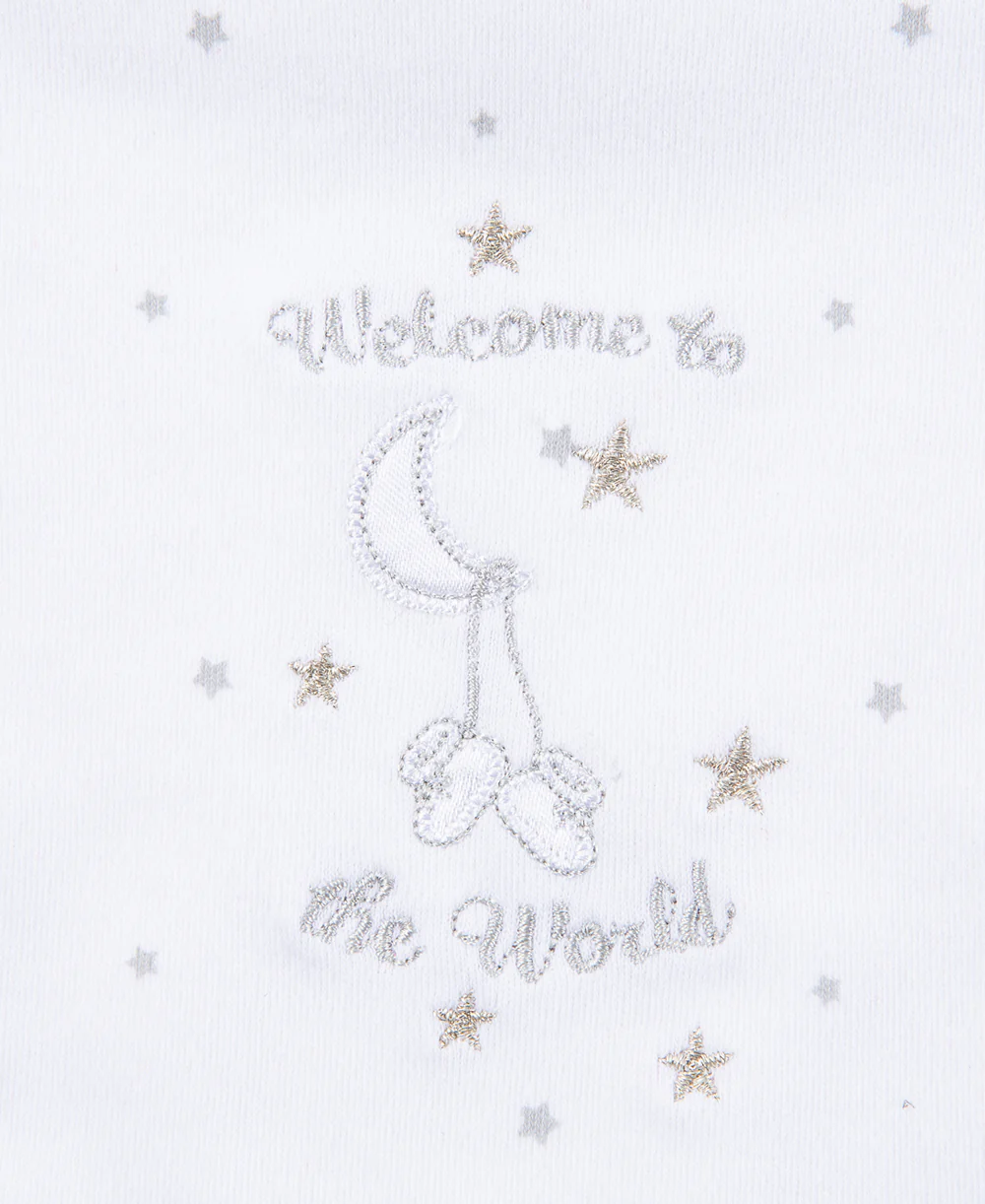 Welcome To The World Bib & Burp Set - Image 2