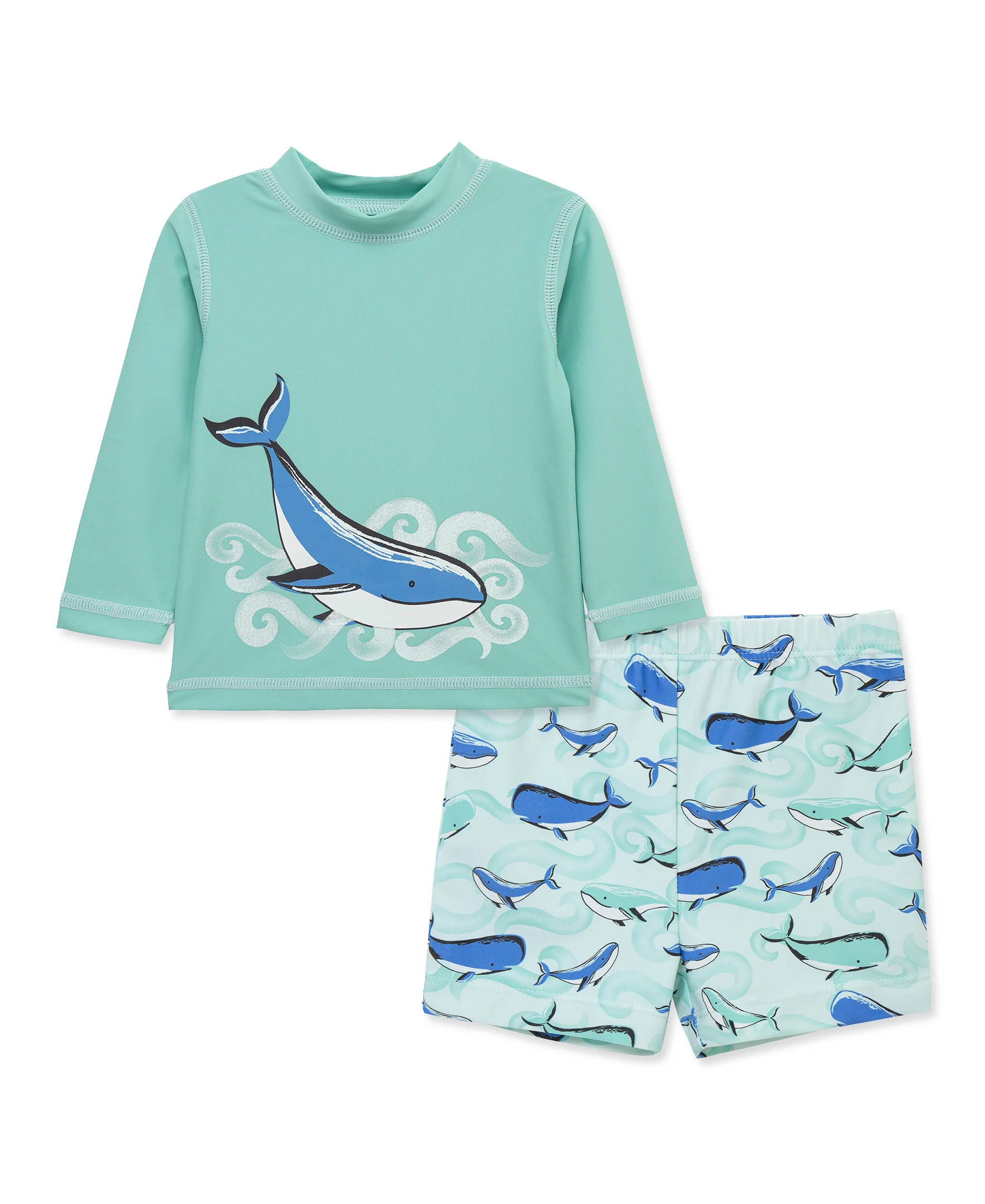 Whale 2-Piece Rashguard Set (2T-4T)
