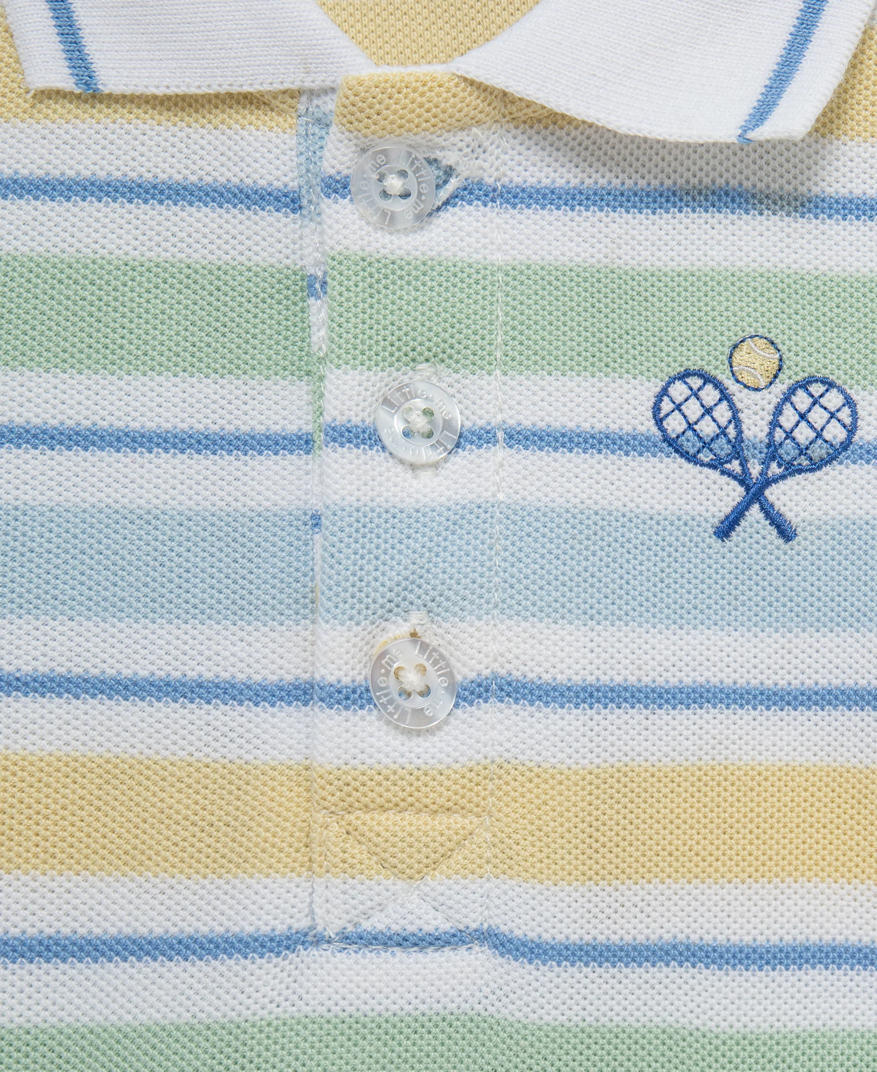 Wide Stripe Romper & Hat - Image 2